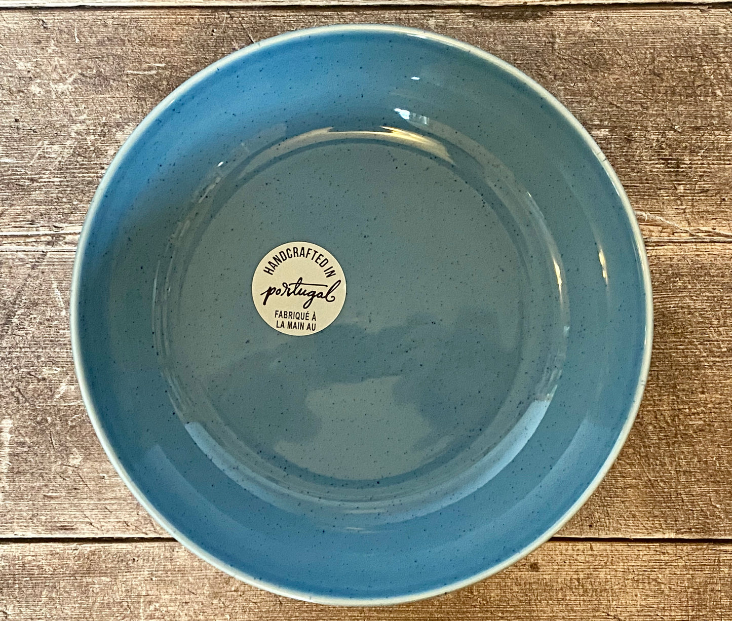 Dark Blue Spotted Pasta/Serving Bowl, 22cm