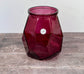 Pink Recycled Glass Vase, 19cm