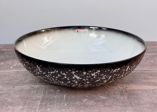 Black and White Speckled Serving Bowl, 30cm