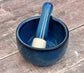 Scandi Home Blue Smooth Pestle and Mortar