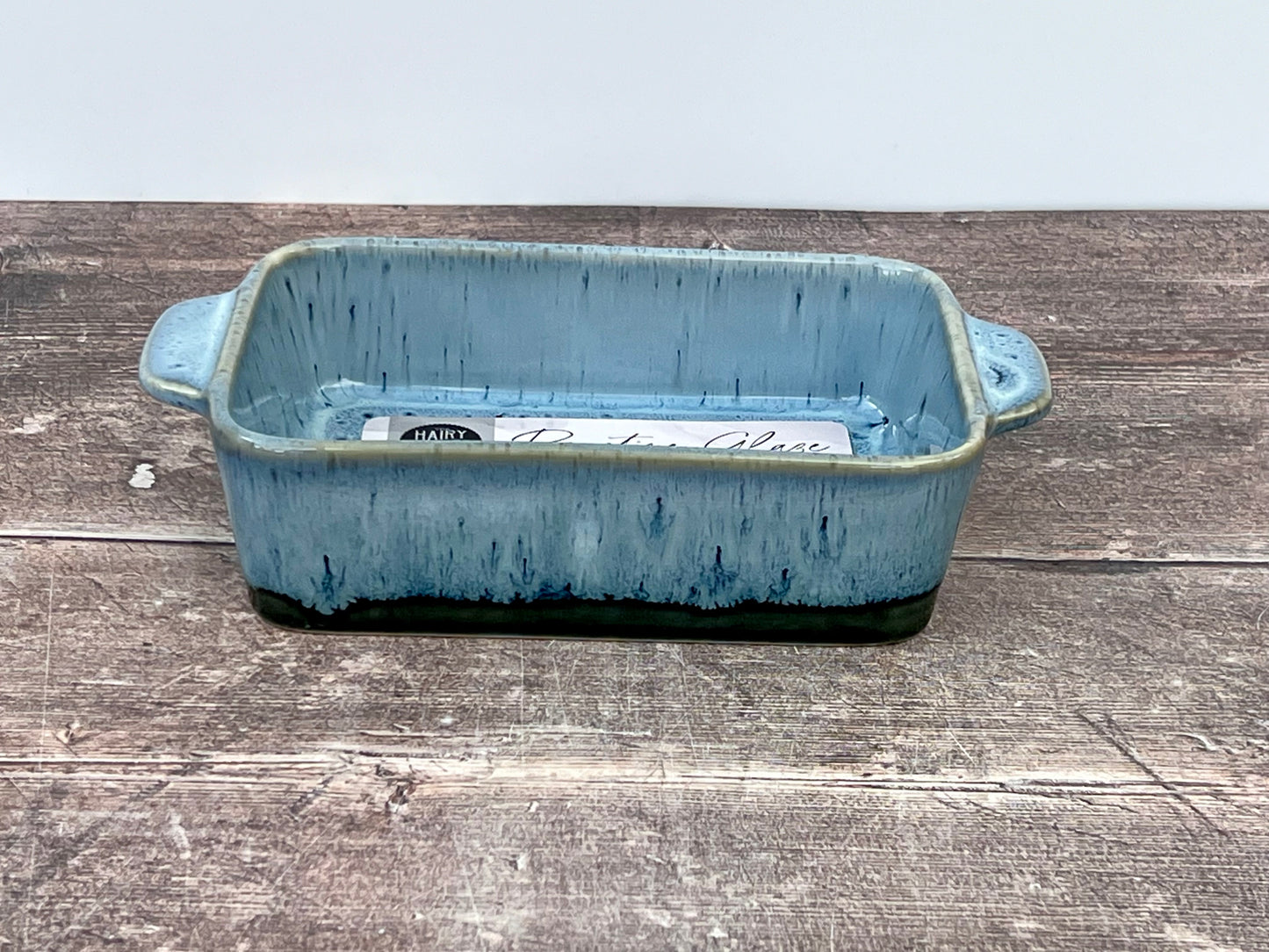 Hairy Bikers Small Blue Reactive Glaze Rectangular Baking Dish, 20.6cm