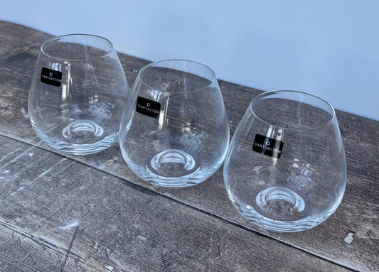 Dartington Water, Wine, Whisky Stemless Glasses / Tumblers