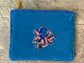 Small Blue Octopus Beaded Purse