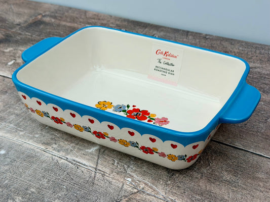 Cath Kidston Flower Patterned Rectangular Baking Dish, 21.5cm