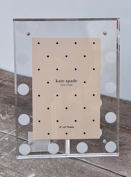 Kate Spade Acrylic Spotty Photo Frame 4 x 6