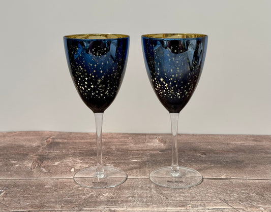 2 Galaxy Wine Glasses