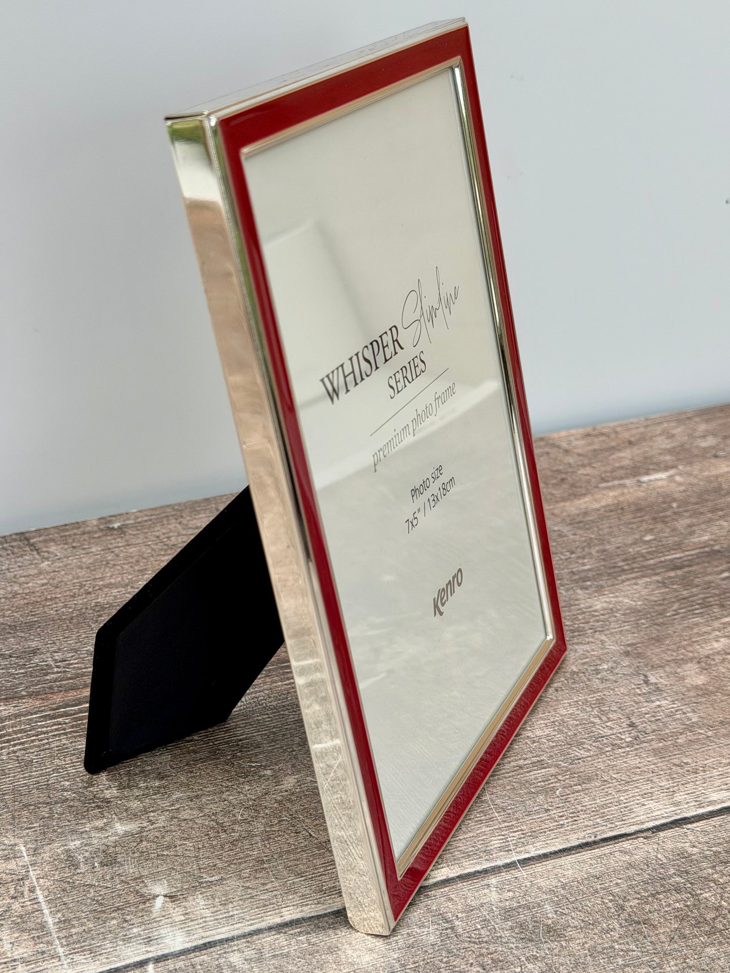 Slimline Red Border Photo Frame, 5’ x 7’