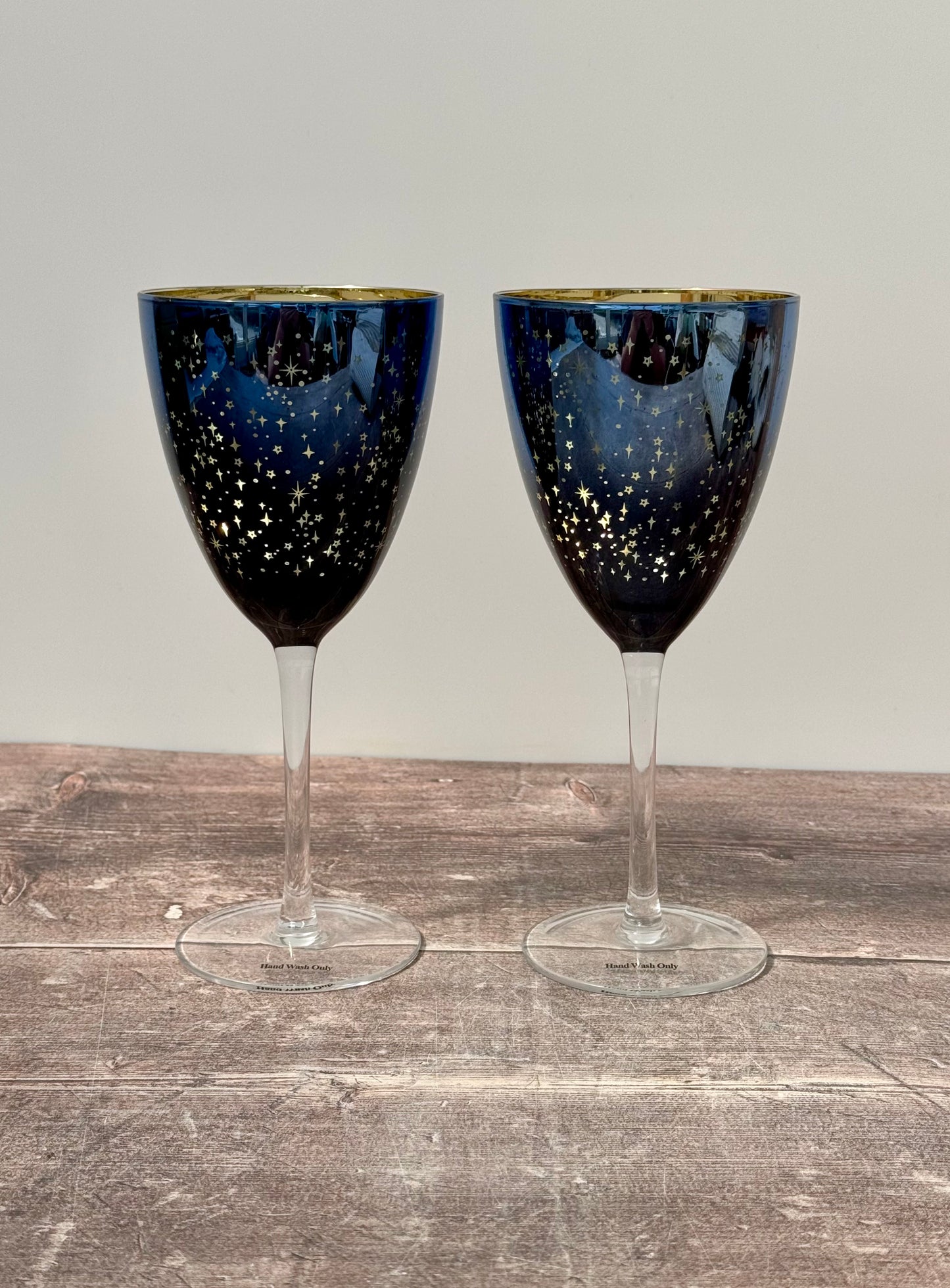 2 Galaxy Wine Glasses