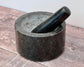 Black Granite Mortar and Pestle