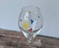 Pair of Perrier-Jouet Mischer Traxler Yellow Flower Champagne Glasses