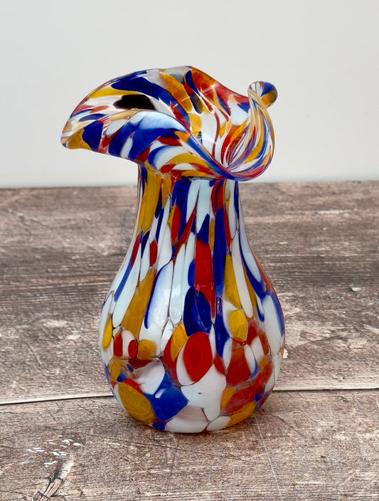 Small Handmade Murano Glass Vase, Design 1