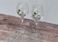 Pair of Perrier-Jouet Green Flower Champagne Glasses, 28.5cl