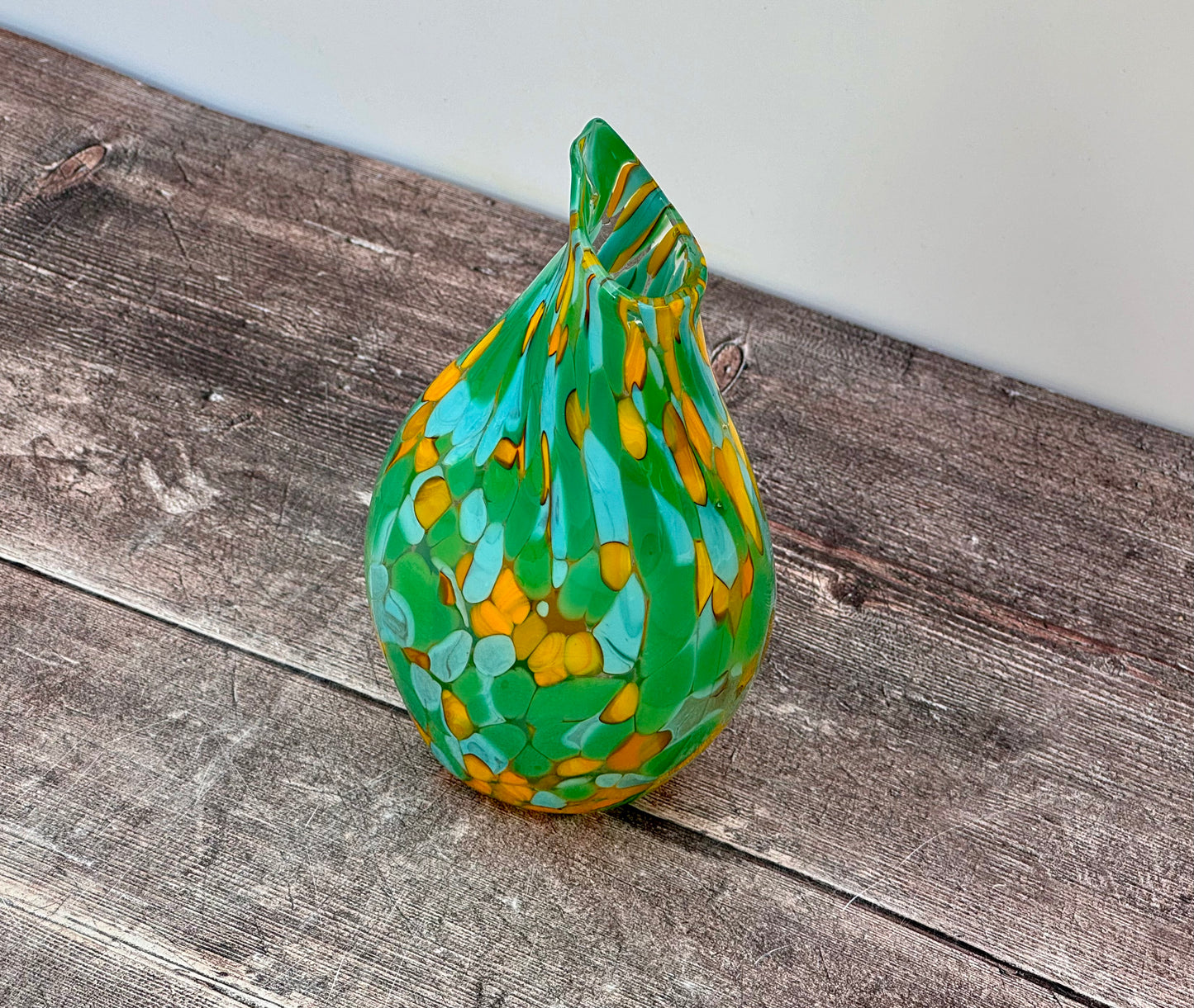 Small Handmade Murano Glass Vase, Design 20