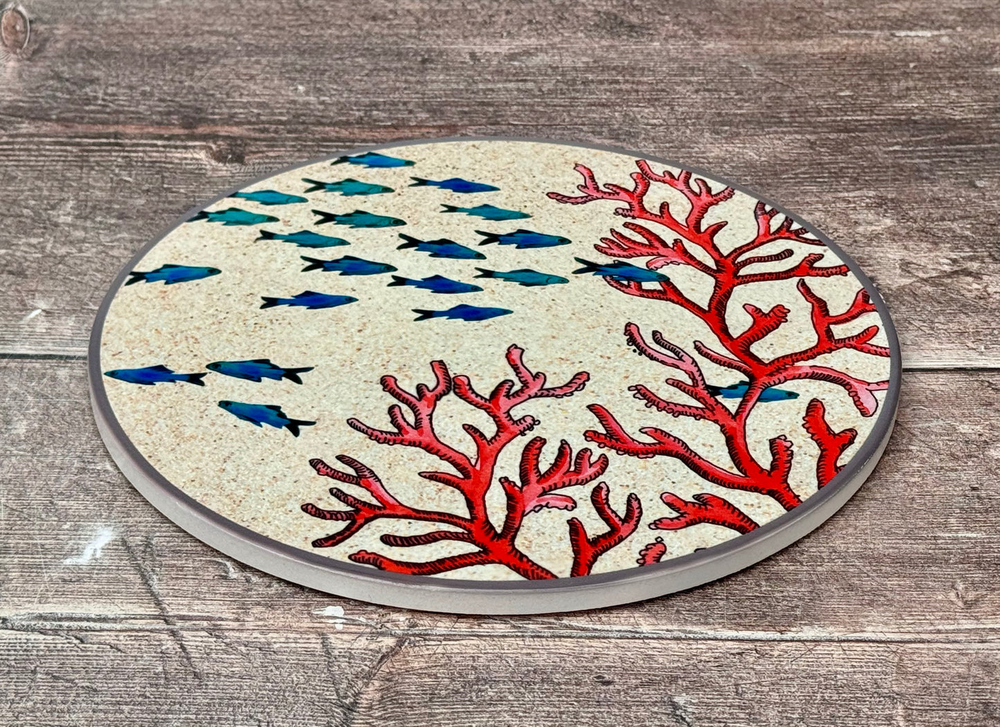 Sea Life Coral Trivet, 20cm