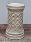 Cream Patterned Pillar Candle Holder, 20cm