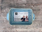 Hairy Bikers Small Blue Reactive Glaze Rectangular Baking Dish, 20.6cm