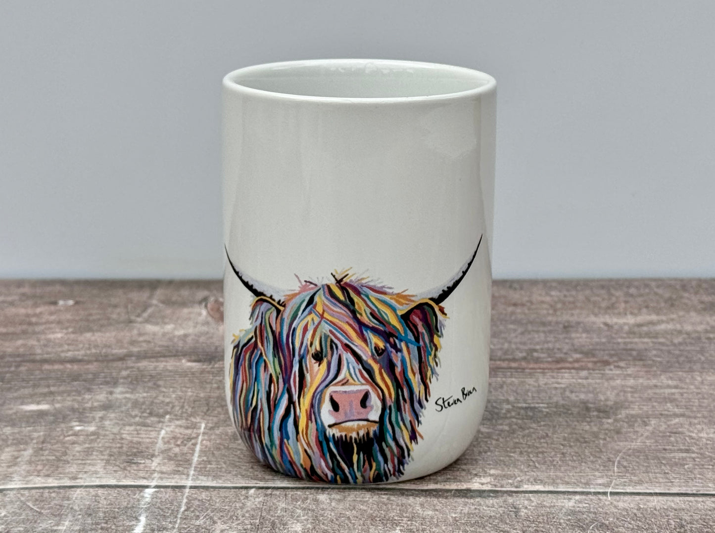 Highland Cow Design Toothbrush Holder