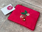 Small Pink Cherry Beaded Purse