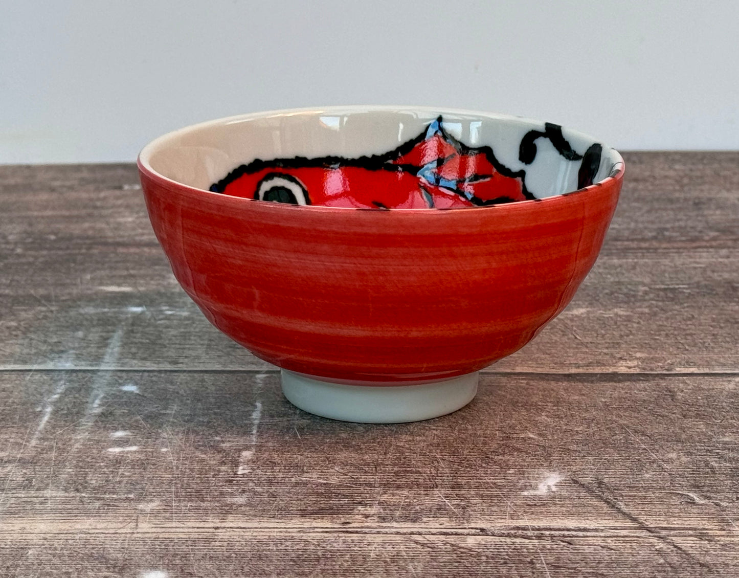 Tokyo Design Studio Red Snapper Fish Patterned Small Bowl, 11cm