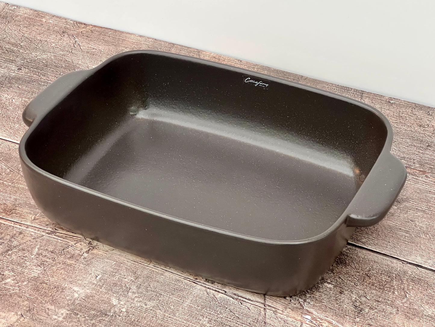 Grey Rectangular Baking Dish with Handles, 33.5cm