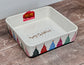 Christmas Tree Square Baking Dish, 23cm