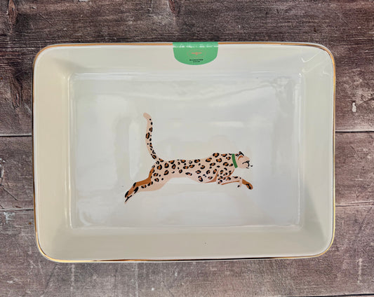 Yvonne Ellen Leopard Rectangular Baking Dish, 33cm