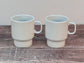 LSA White Utility Stackable Cappuccino Mugs