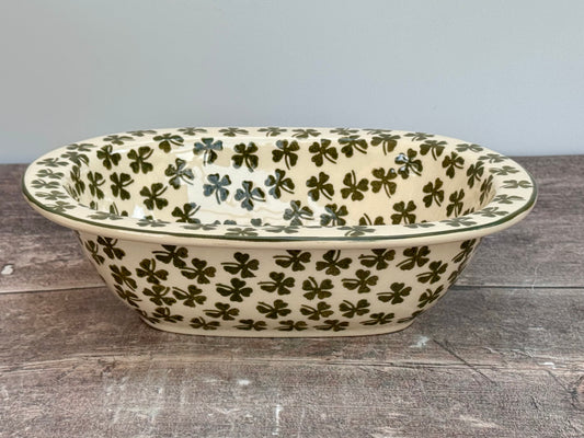 Four Leaf Clover Patterned Baking / Pie Dish, 24cm