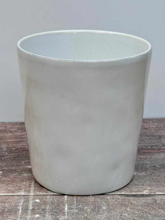 White Utensil Jar, 16cm