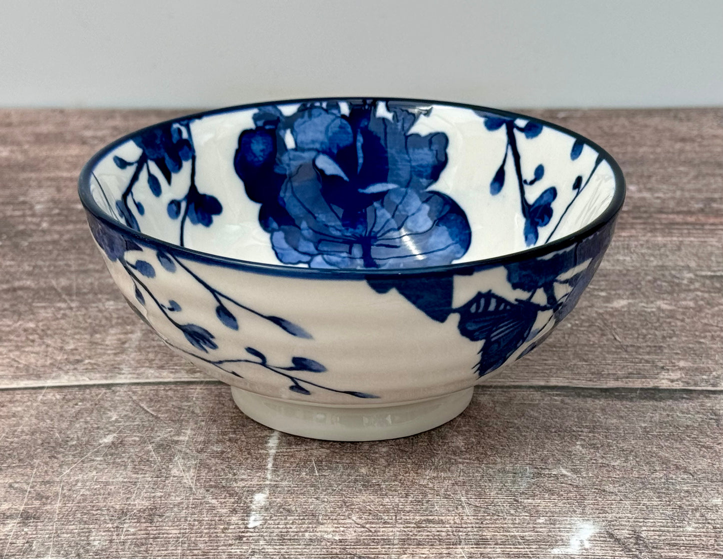 Blue and White Peony Bowl, 12cm