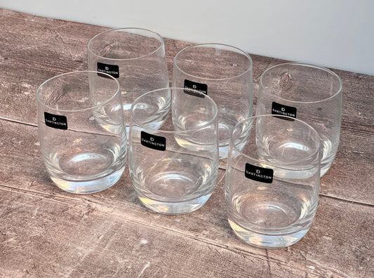 Dartington Set of 6 Crystal Tumbler Glasses