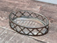 Metal and Glass Oval Soap Dish