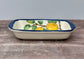 Lemon Patterned Small Rectangular Baking Dish, 25.5cm