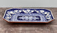 Blue Patterned Serving Plate, 34cm