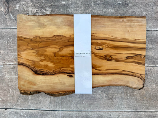 Olive Wood Rustic Edge Serving/Cheese/Chopping Board, Grain 4