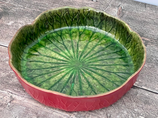 Leaf Pattern Serving Bowl, 22cm