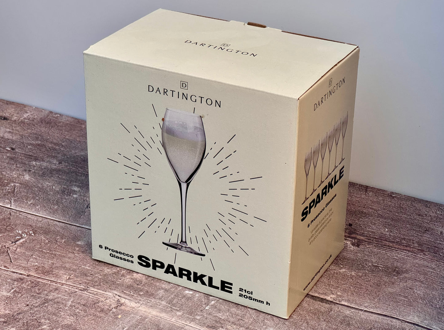 Dartington Set of 6 Sparkle Prosecco Glasses