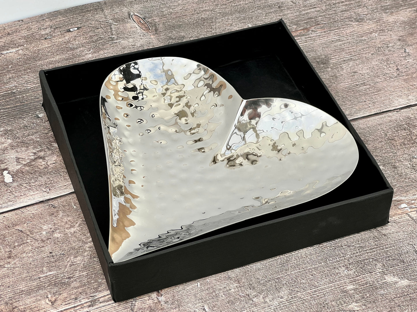 Hand-Hammered Heart Dish