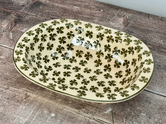 Four Leaf Clover Patterned Baking / Pie Dish, 24cm