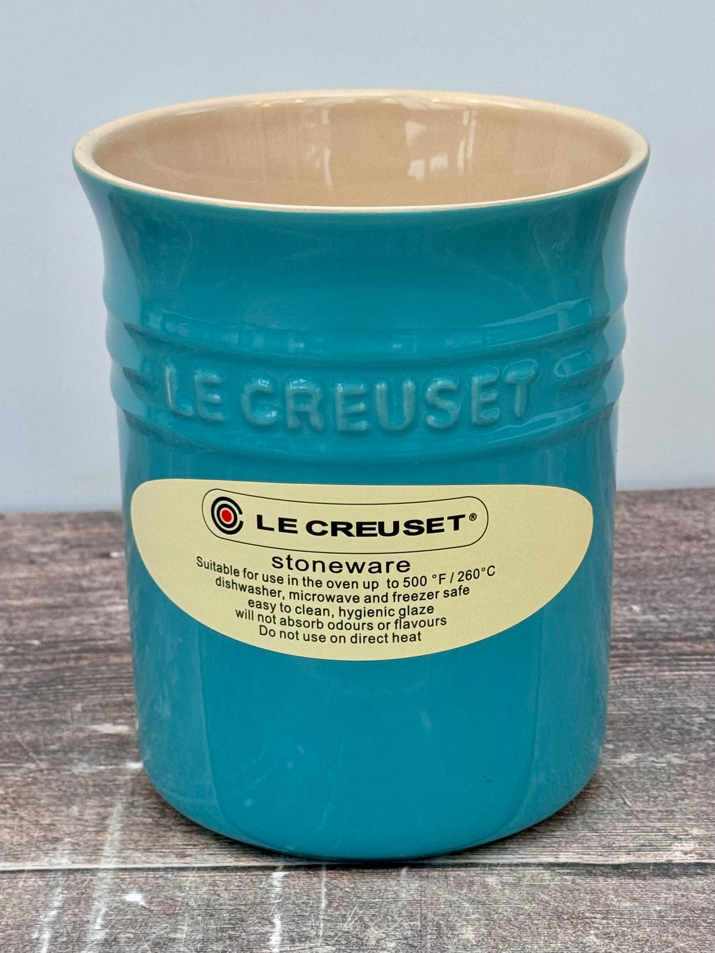 Le Creuset Turquoise Utensil Jar