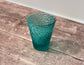 1 Turquoise Textured Glass Tumbler