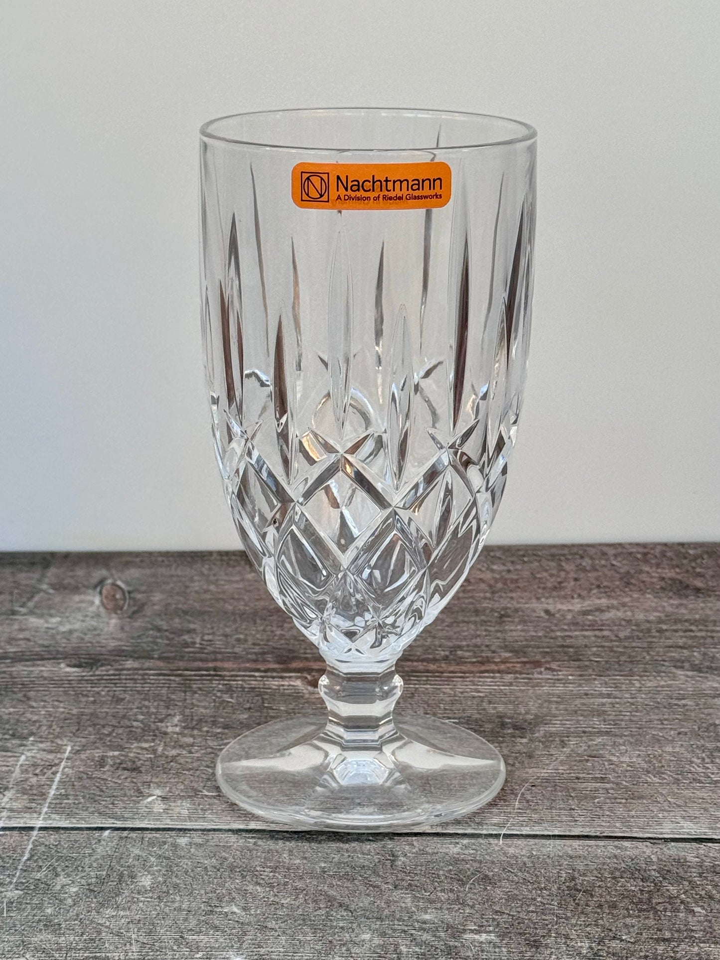 Set of 4 Nachtmann Crystal Cut Iced Beverage Glasses