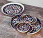 Dark Blue Circular 5 Piece Serving Set