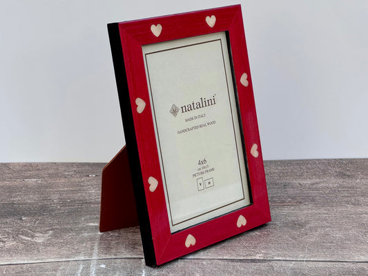Natalini Red Heart Photo Frame 4 x 6