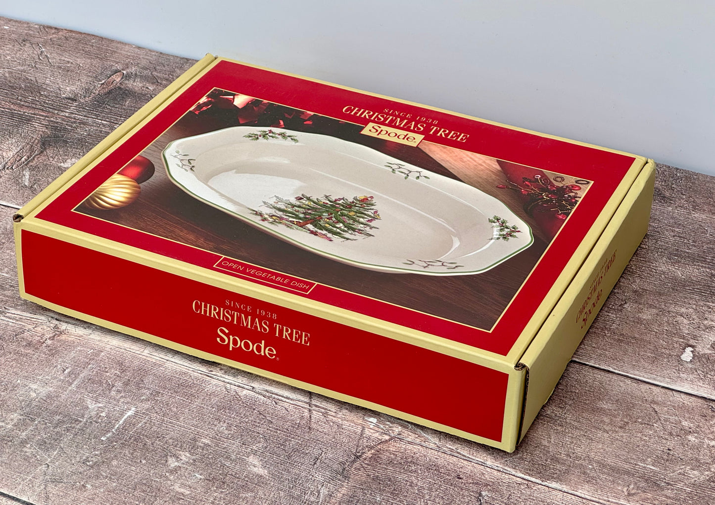 Spode Christmas Tree Open Vegetable Dish