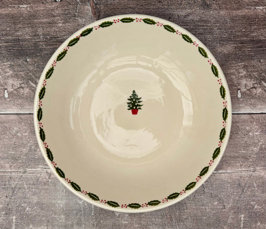 Christmas Tree Patterned Serving Bowl, 28cm