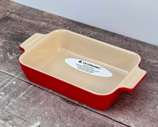 Le Creuset Small Red Rectangular Baking Dish, 23cm