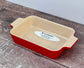 Le Creuset Small Red Rectangular Baking Dish, 23cm