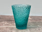 1 Turquoise Textured Glass Tumbler