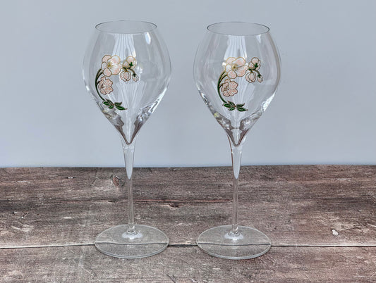 Pair of Perrier-Jouet Belle Époque Grand Champagne Glasses, 41cl